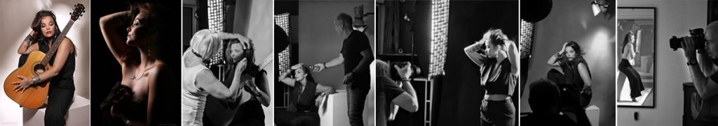 Coulisses d'un shooting photo